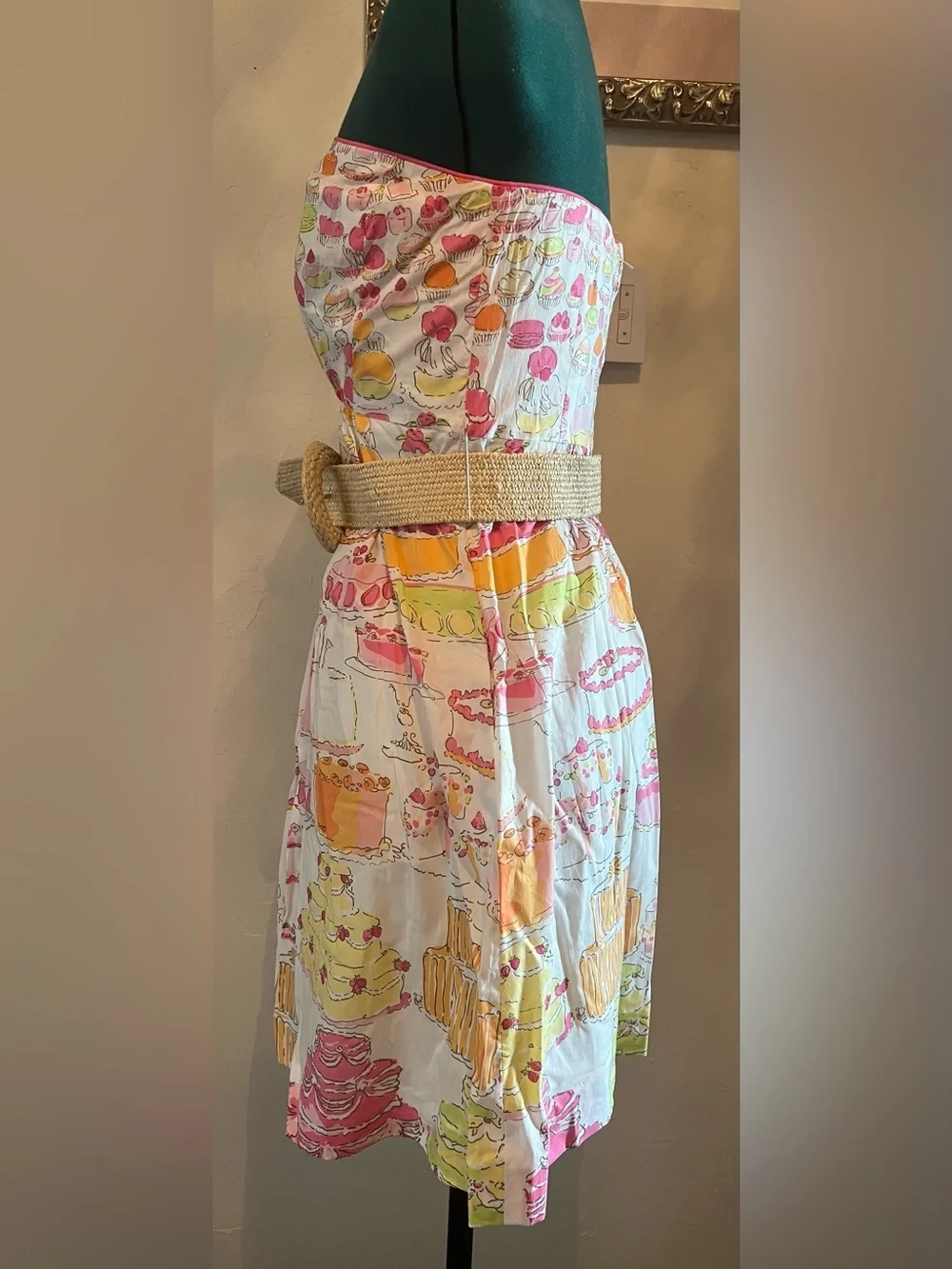 Lilly Pulitzer Let Them Eat Cake Wyatt Strapless Dress, size 6, NWT - Picture 2 of 14